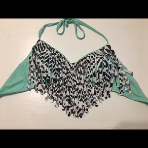 Fringe bikini top